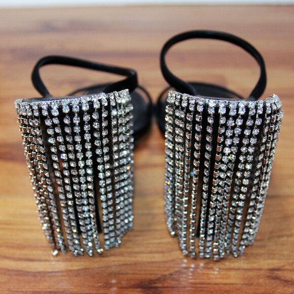 BNWT AW20 AREA NYC CRYSTAL CHANDELIER HEELED SANDALS 37 - Picture 3 of 10